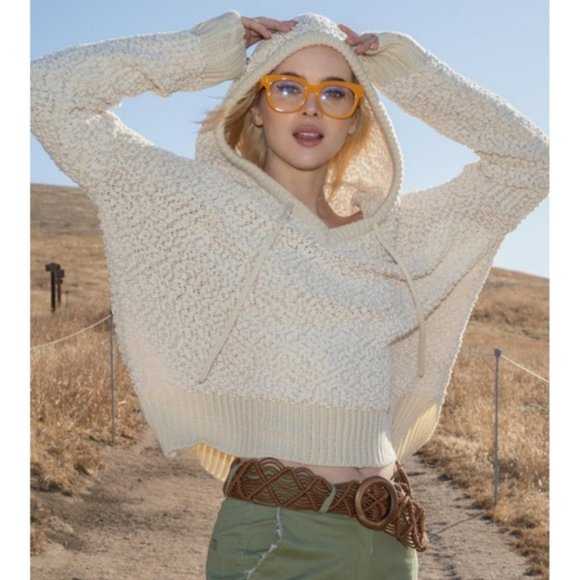 Very J Sweaters - Very J Chenille Hoodie SZ - S/M